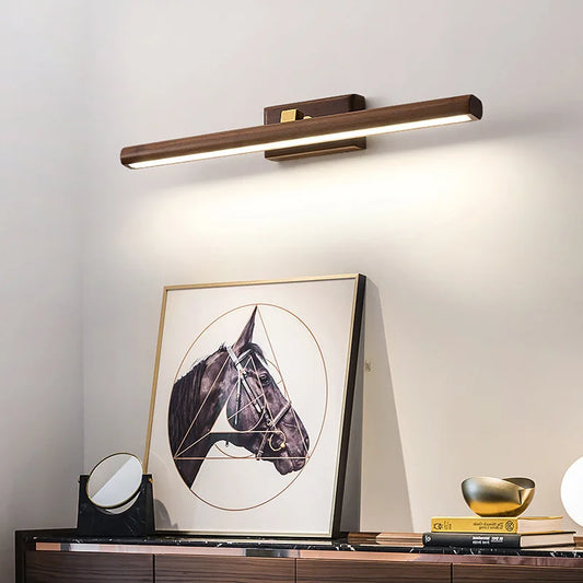 LumiMystic - Wandlamp van Zwarte Walnoot muurverlichting