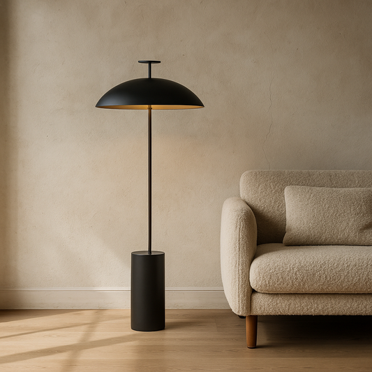 LinoForm | Minimalistische Vloerlamp in Linnen & Metaal