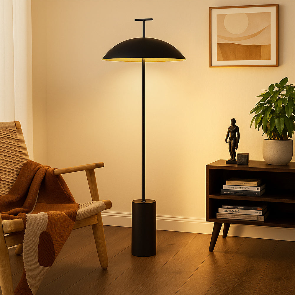 LinoForm | Minimalistische Vloerlamp in Linnen & Metaal