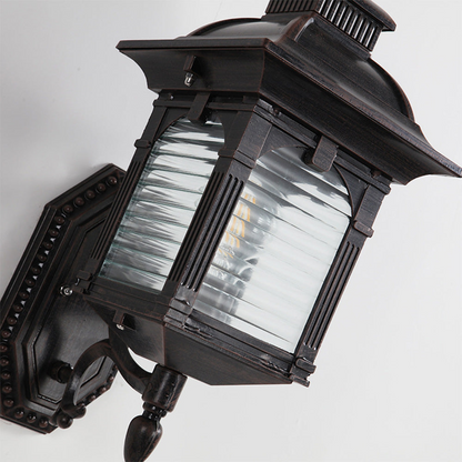 Vintaria | Wandlamp Antiek Glas – Klassiek Buitenarmatuur – E27 Fitting – 39 cm Hoog