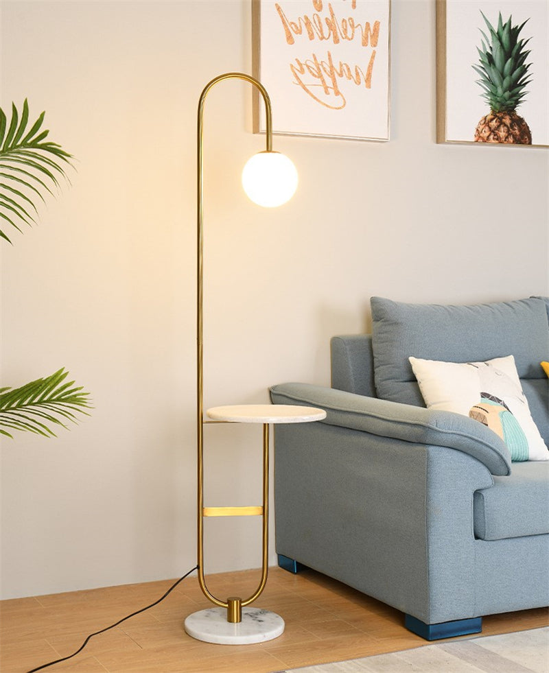 Illivor | Vloerlamp Scandinavisch met Ronde Tafel