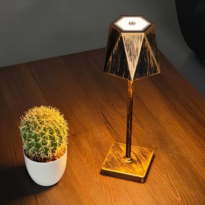 PolyNova - Draagbare Zeshoekige LED-Tafel Lamp - Waterdicht en Oplaadbaar