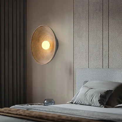 HaruGlow Wandlamp – Natuurlijke Houten Wandverlichting met Warm Licht