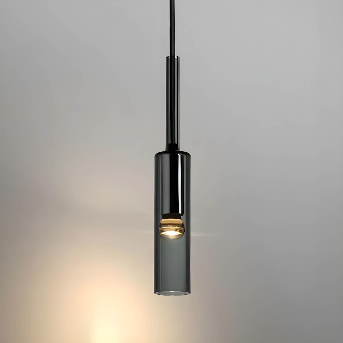 NORDAVI Hanglamp – Glazen Cilinderlamp met Scandinavisch Design & Warm LED Licht