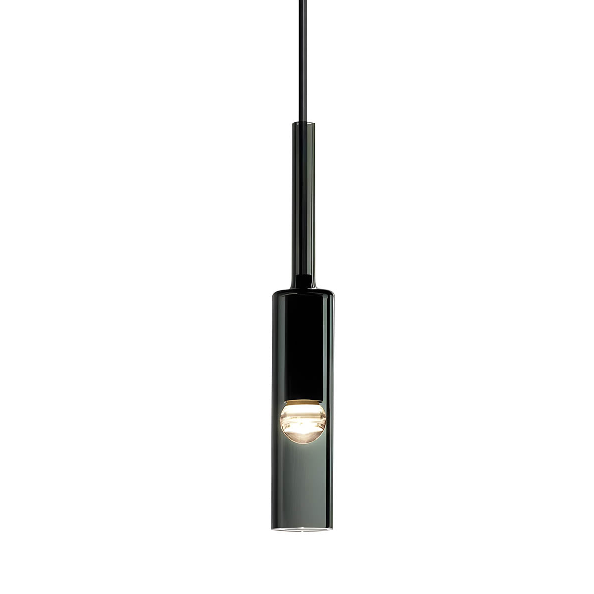 NORDAVI Hanglamp – Glazen Cilinderlamp met Scandinavisch Design & Warm LED Licht