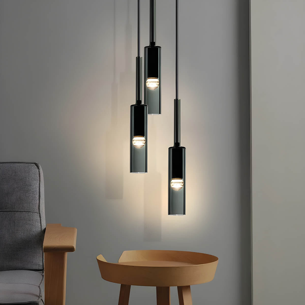 NORDAVI Hanglamp – Glazen Cilinderlamp met Scandinavisch Design & Warm LED Licht