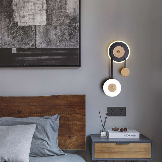 AcriLume Wandlamp - Modern Uniek Ontwerp met Hout en Acryl