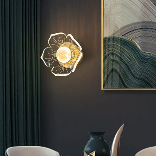 NovaBloom – Bloemvormige LED Wandlamp voor Slaapkamer & Woonkamer
