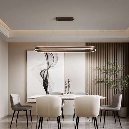 AURELIA Keukenkroonluchter – Rose Gold Designlamp met LED Verlichting voor Eettafel of Kookeiland
