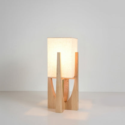 NaraLume Vloerlamp – Elegante Walnoot Houten Vloerlamp