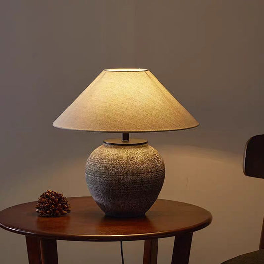 TerraLuma | Keramische Tafellamp – Warm Licht