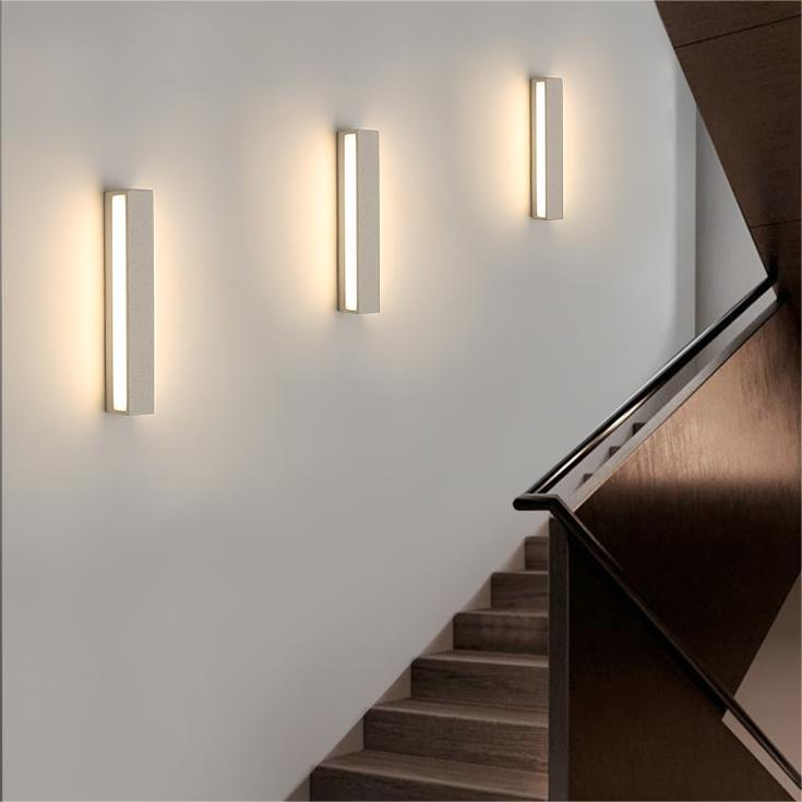 LUMINOR | Minimalistische Buiten Wandlamp – Betonlook – LED Up & Down Light – 24/38 cm