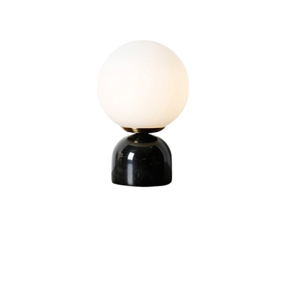 Marnor | Marmeren Tafellamp met Glazen Kap – Scandinavisch Design