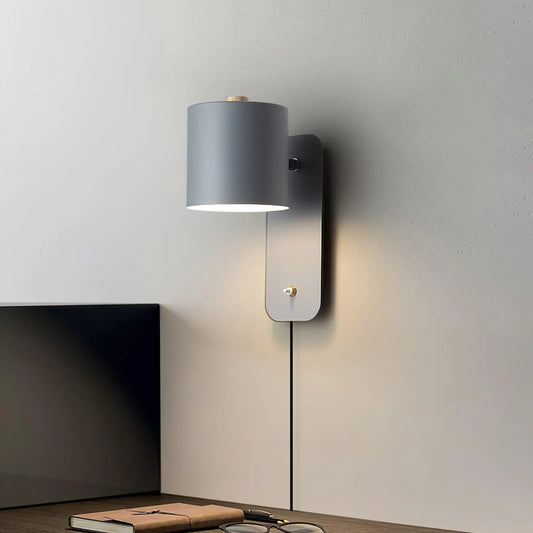 Lunara | Cilindrische Wandlamp met Insteeksnoer