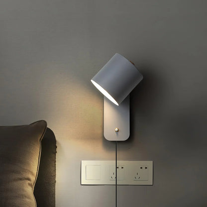 Lunara | Cilindrische Wandlamp met Insteeksnoer