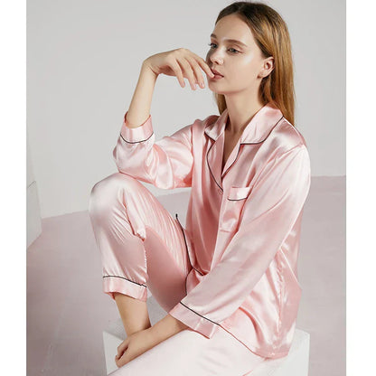 Celeste Zijden Dames Pyjama – Luxe & Comfortabele Nachtkleding