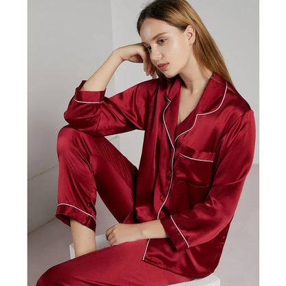 Celeste Zijden Dames Pyjama – Luxe & Comfortabele Nachtkleding