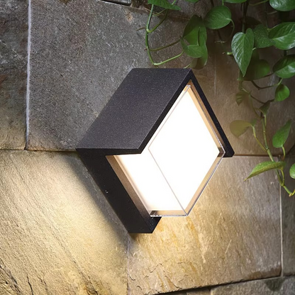 SOLVENA | Buiten Wandlamp met Bewegingssensor – LED – IP65 – Modern Design – Rond of Vierkant