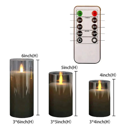 Candleset Lux - Set van Flikkerende LED Kaarsen voor Decoratie