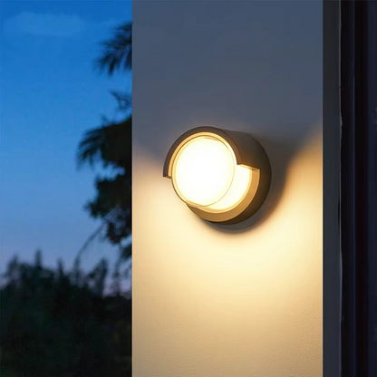 SOLVENA | Buiten Wandlamp met Bewegingssensor – LED – IP65 – Modern Design – Rond of Vierkant