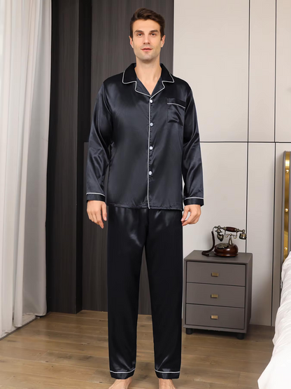 Silkon | Heren Zijde Satijn Pyjama Set