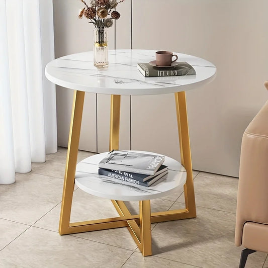 DuaForma | Moderne Tweelaagse Bijzettafel – Compact & Functioneel Design