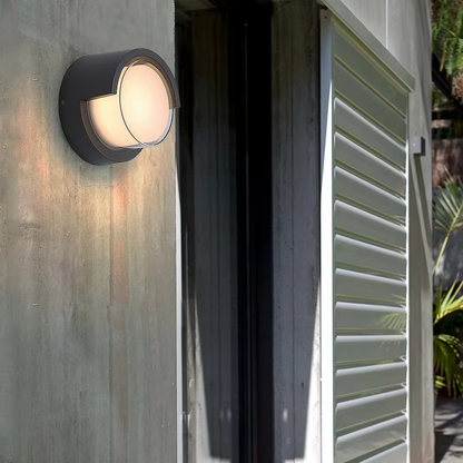 SOLVENA | Buiten Wandlamp met Bewegingssensor – LED – IP65 – Modern Design – Rond of Vierkant