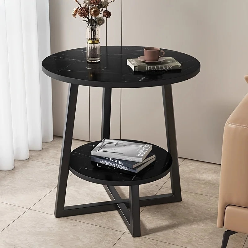 DuaForma | Moderne Tweelaagse Bijzettafel – Compact & Functioneel Design
