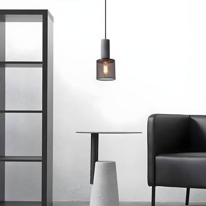 FERROX Hanglamp – Beton & IJzer in Industrieel Design – LED met E27 Fitting