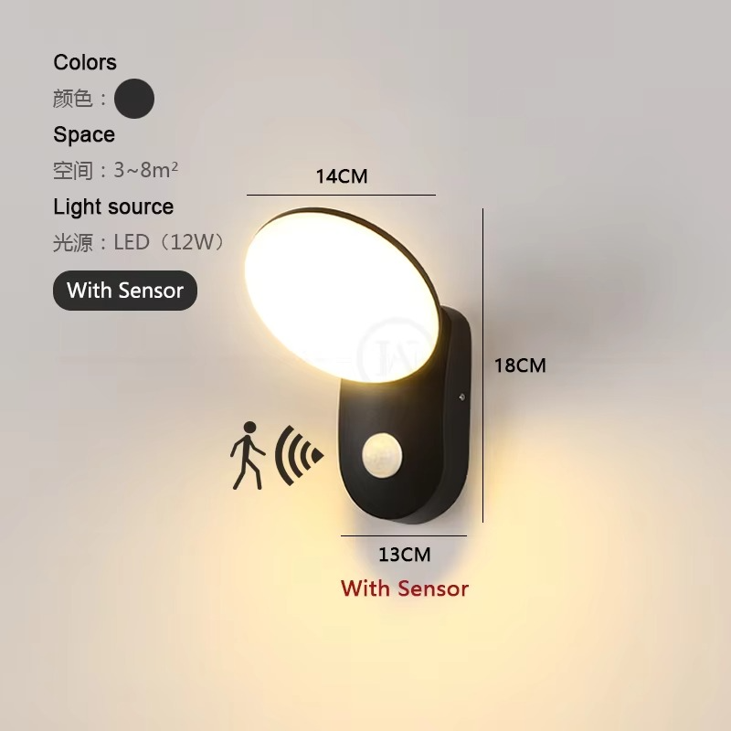 LED wandlamp met bewegingssensor