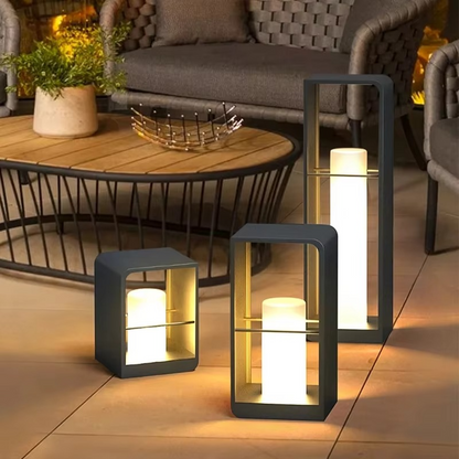 Terraslamp op zonne-energie