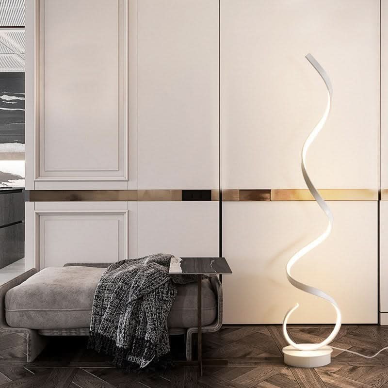 Gedraaide design vloerlamp