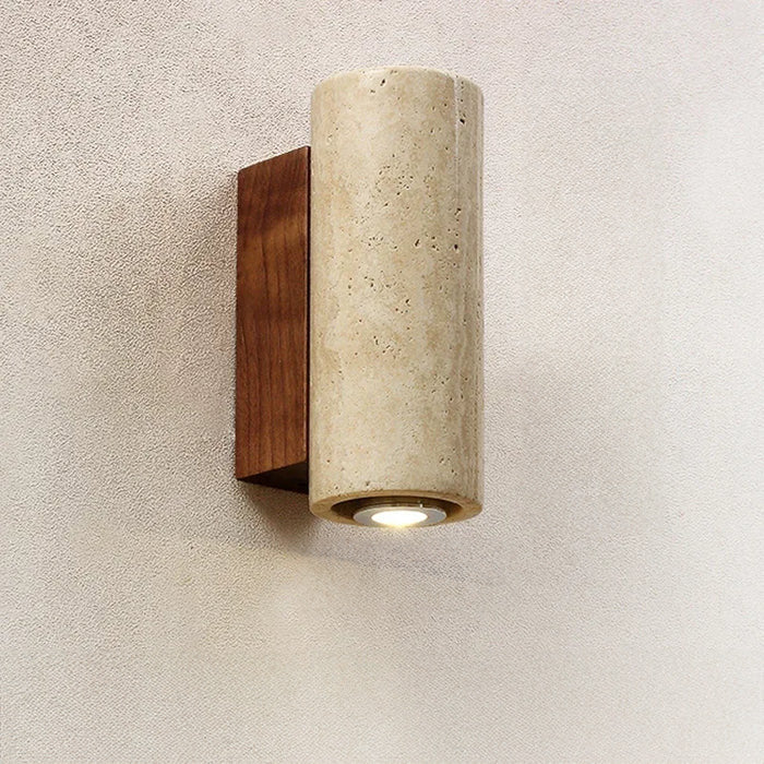 Lunara Wabi-Sabi Wandlampe im Stein-Marmor-Stil