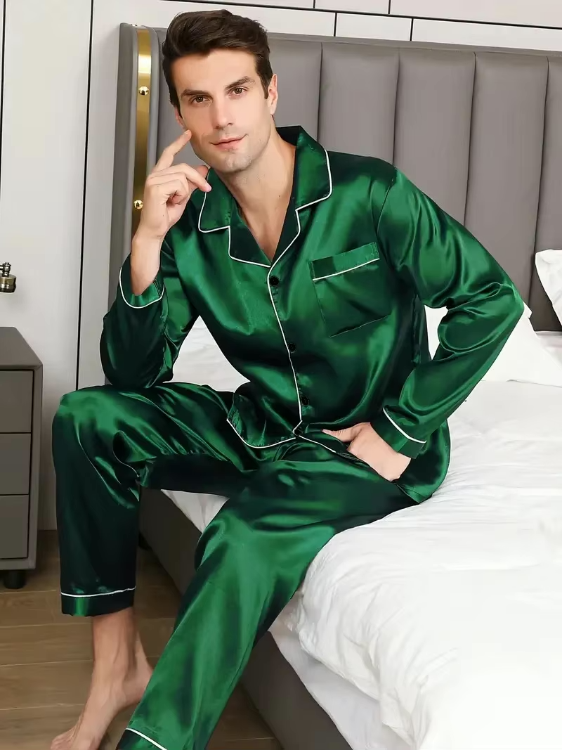 Silkon | Heren Zijde Satijn Pyjama Set