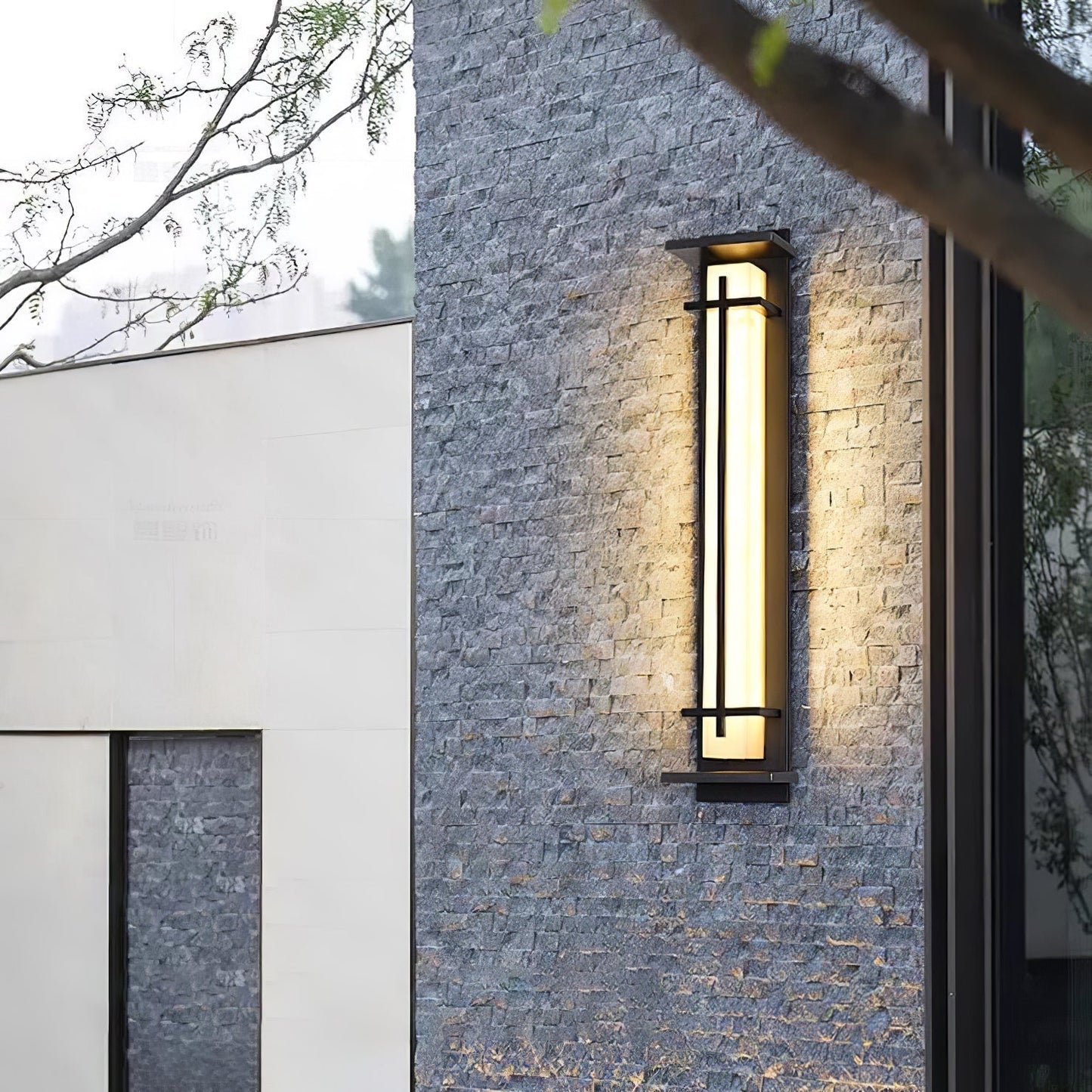 STRAVO Buitenlamp – Moderne LED Wandlamp met Marmer & RVS – Waterdicht IP65
