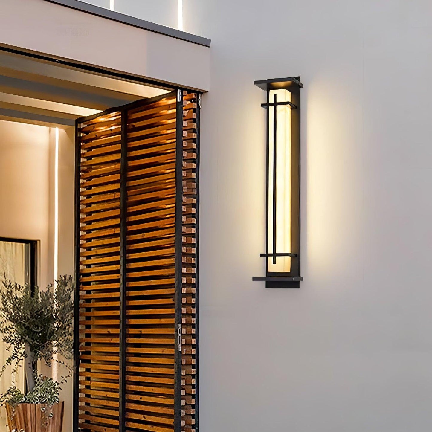 STRAVO Buitenlamp – Moderne LED Wandlamp met Marmer & RVS – Waterdicht IP65