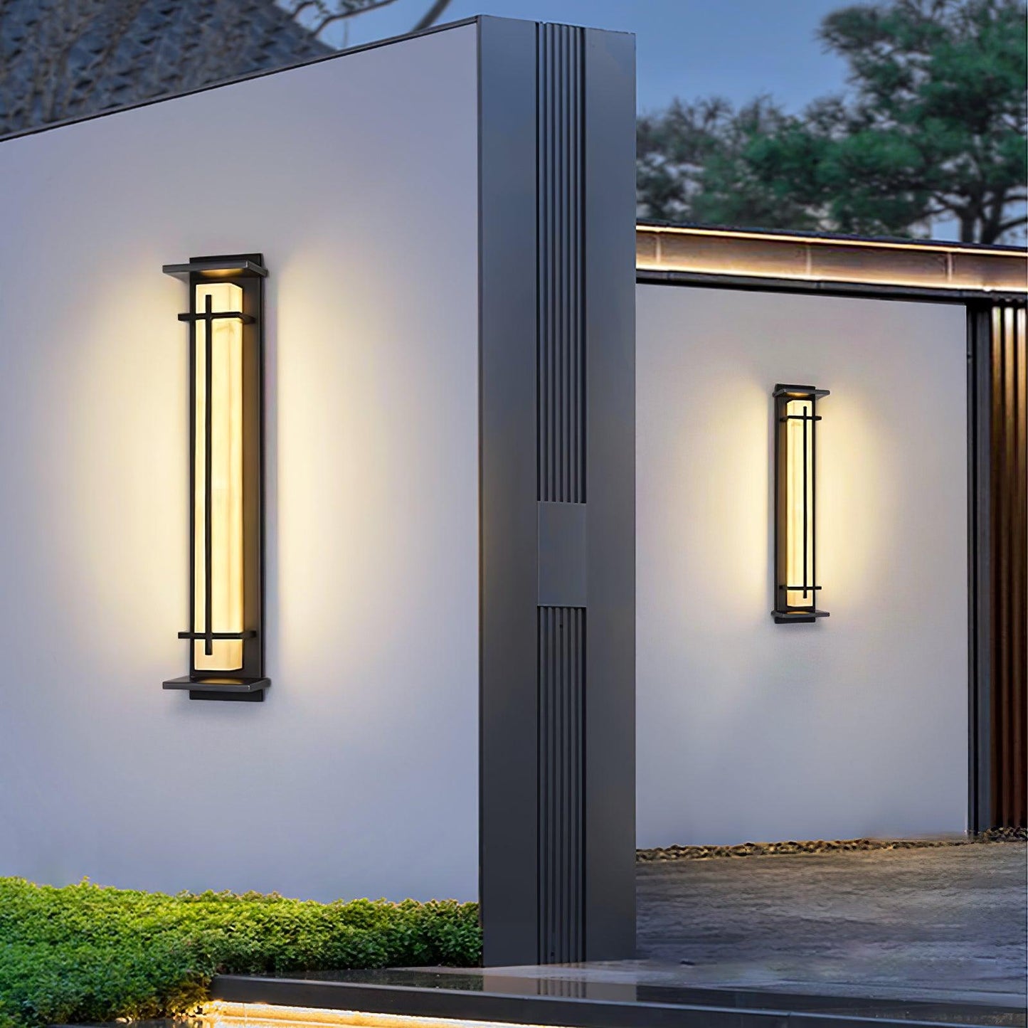 STRAVO Buitenlamp – Moderne LED Wandlamp met Marmer & RVS – Waterdicht IP65