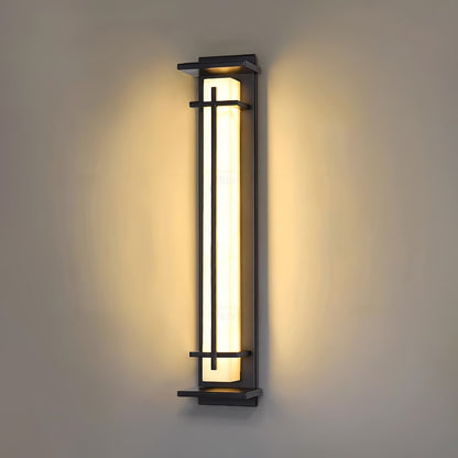 STRAVO Buitenlamp – Moderne LED Wandlamp met Marmer & RVS – Waterdicht IP65