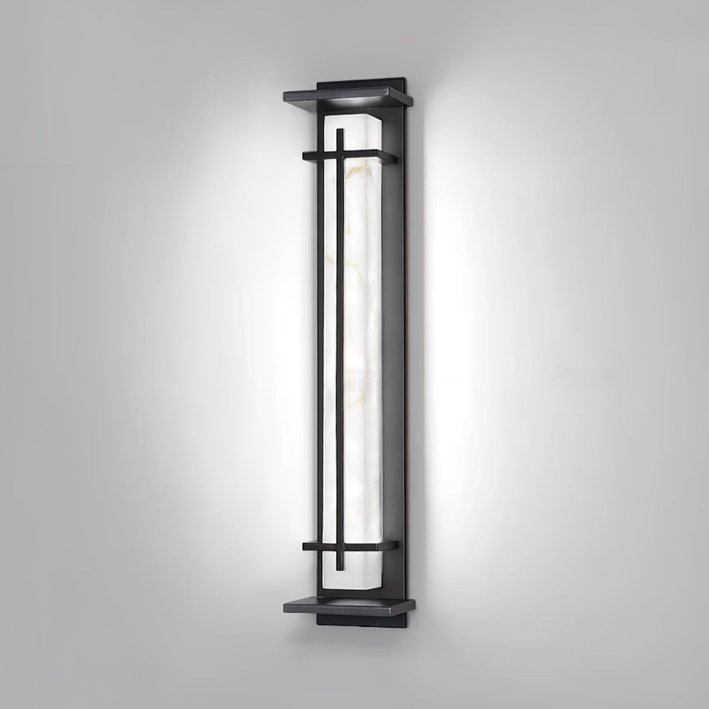 STRAVO Buitenlamp – Moderne LED Wandlamp met Marmer & RVS – Waterdicht IP65