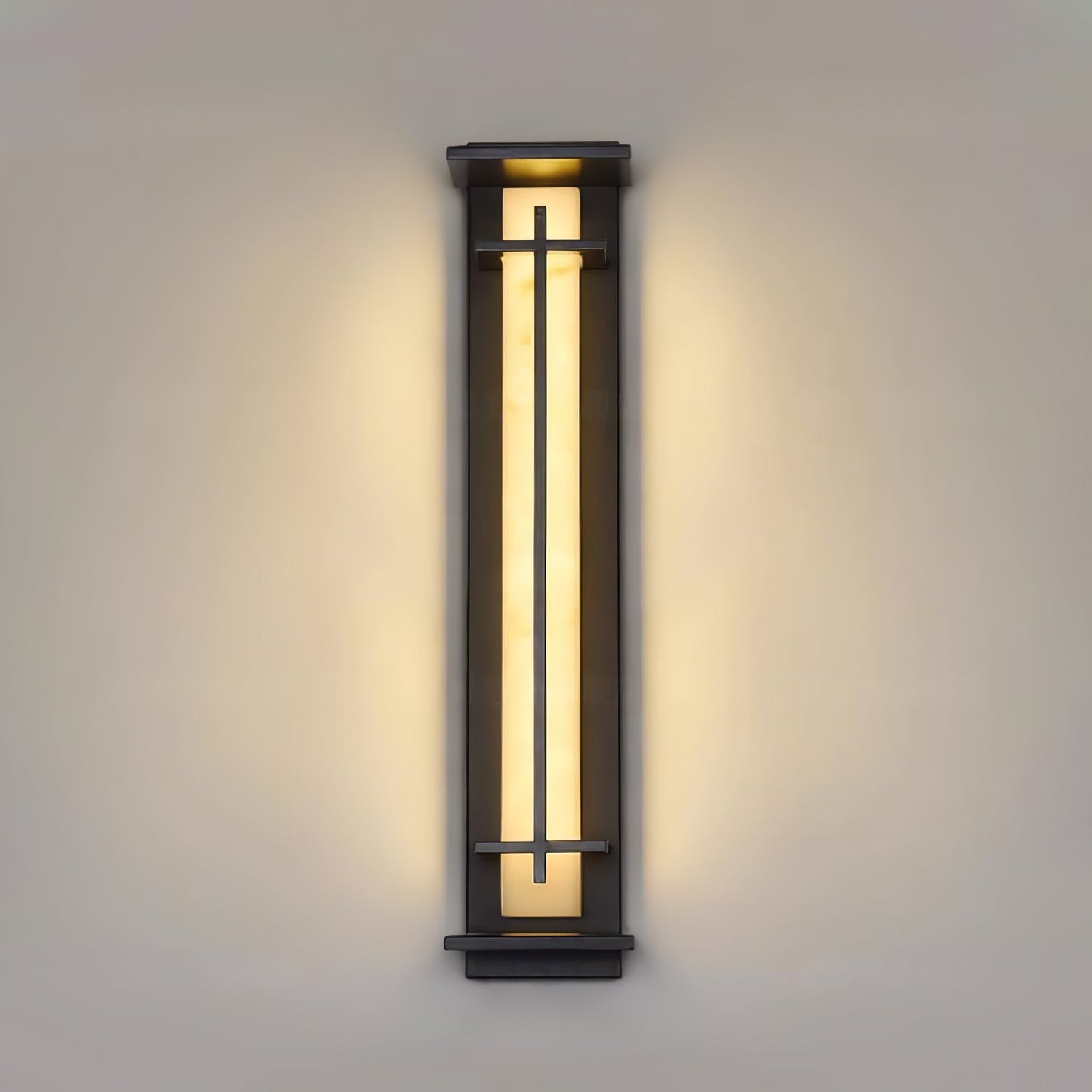 STRAVO Buitenlamp – Moderne LED Wandlamp met Marmer & RVS – Waterdicht IP65