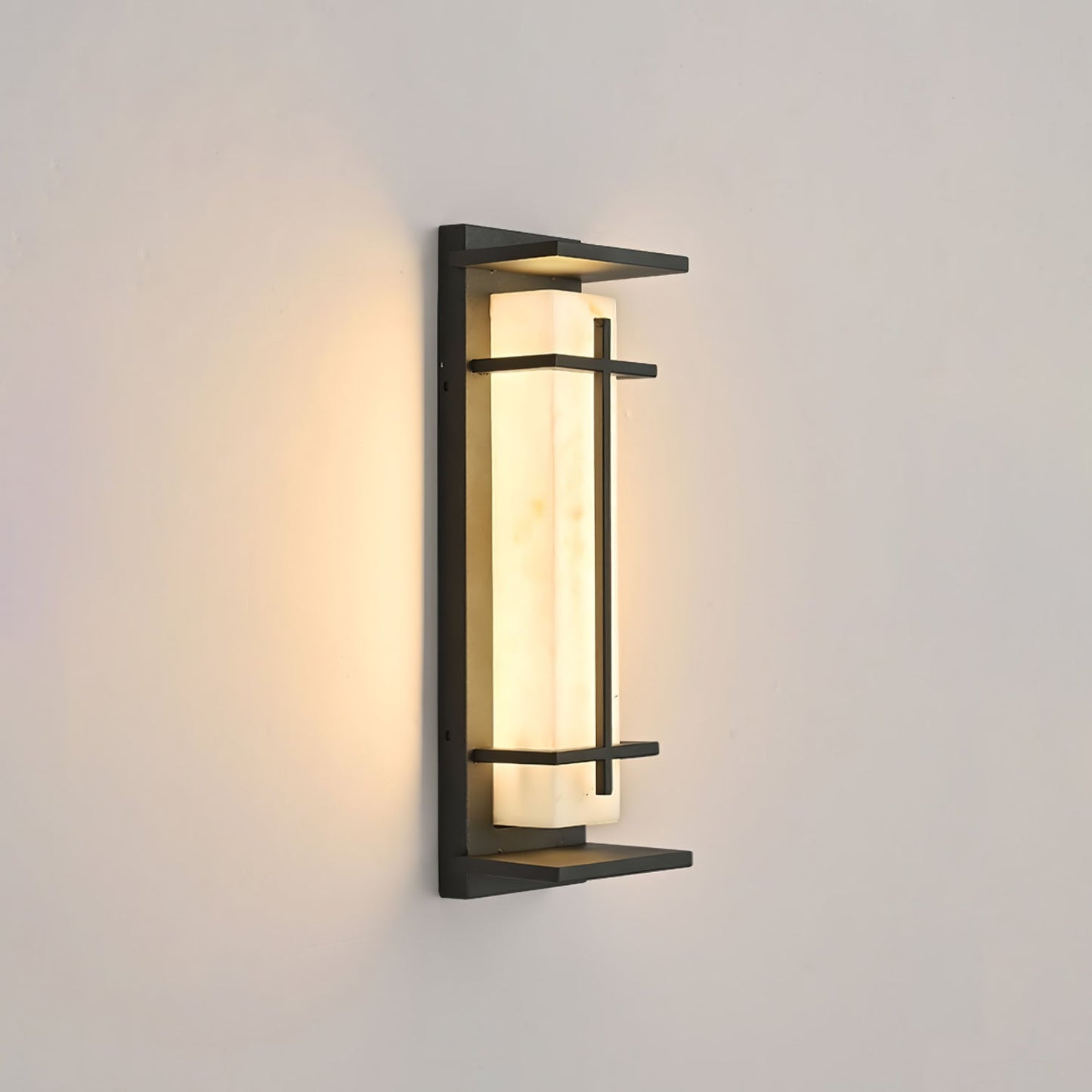 STRAVO Buitenlamp – Moderne LED Wandlamp met Marmer & RVS – Waterdicht IP65