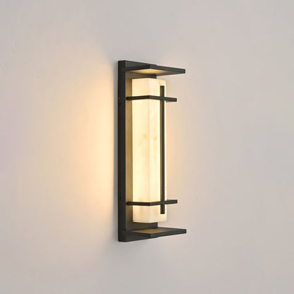 STRAVO Buitenlamp – Moderne LED Wandlamp met Marmer & RVS – Waterdicht IP65