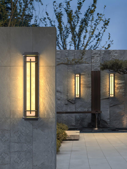 STRAVO Buitenlamp – Moderne LED Wandlamp met Marmer & RVS – Waterdicht IP65