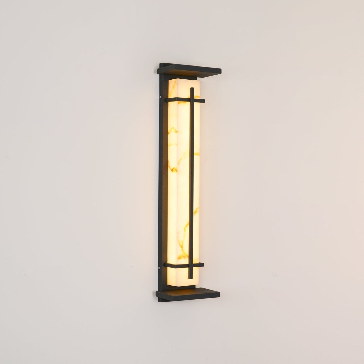 STRAVO Buitenlamp – Moderne LED Wandlamp met Marmer & RVS – Waterdicht IP65