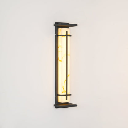 STRAVO Buitenlamp – Moderne LED Wandlamp met Marmer & RVS – Waterdicht IP65