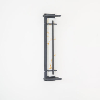 STRAVO Buitenlamp – Moderne LED Wandlamp met Marmer & RVS – Waterdicht IP65