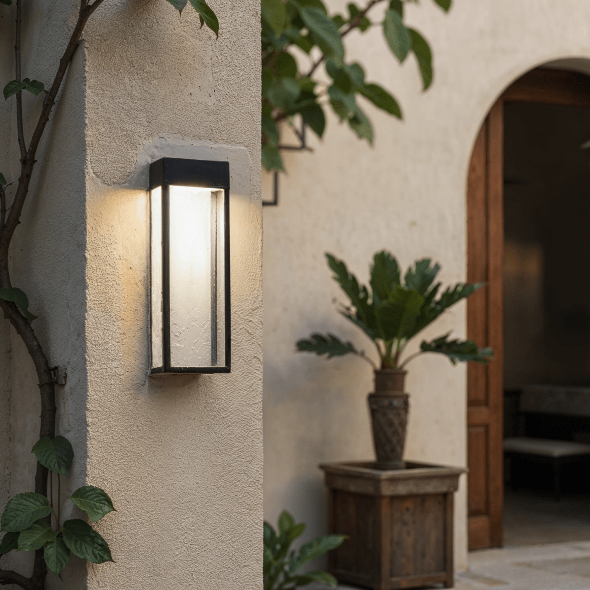 NoctaLux – Moderne Buitenlamp van RVS | LED | IP55 | Wandmontage