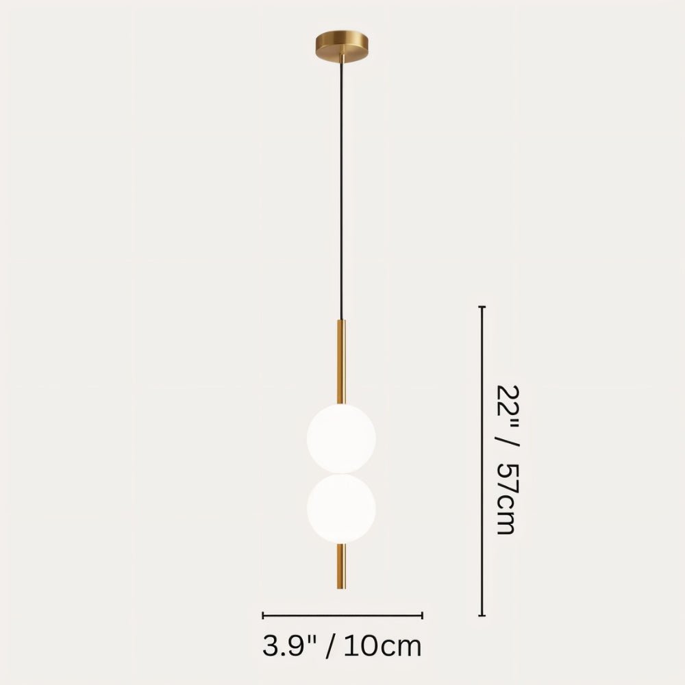 Glazora – Moderne Hanglamp met Glazen Bol | Warm LED | Ø10cm