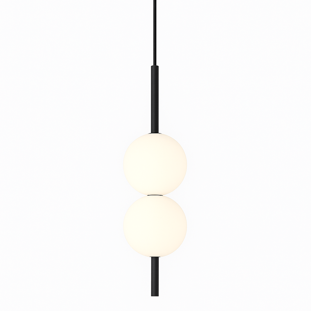 Glazora – Moderne Hanglamp met Glazen Bol | Warm LED | Ø10cm