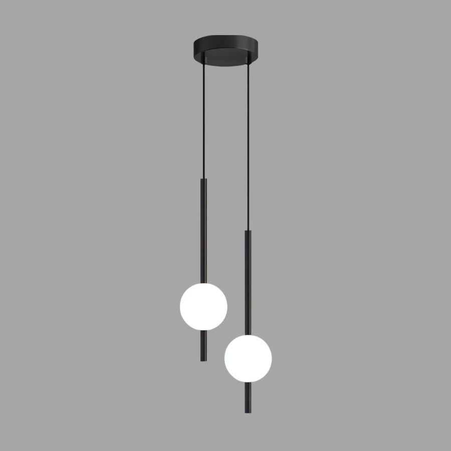 Glazora – Moderne Hanglamp met Glazen Bol | Warm LED | Ø10cm